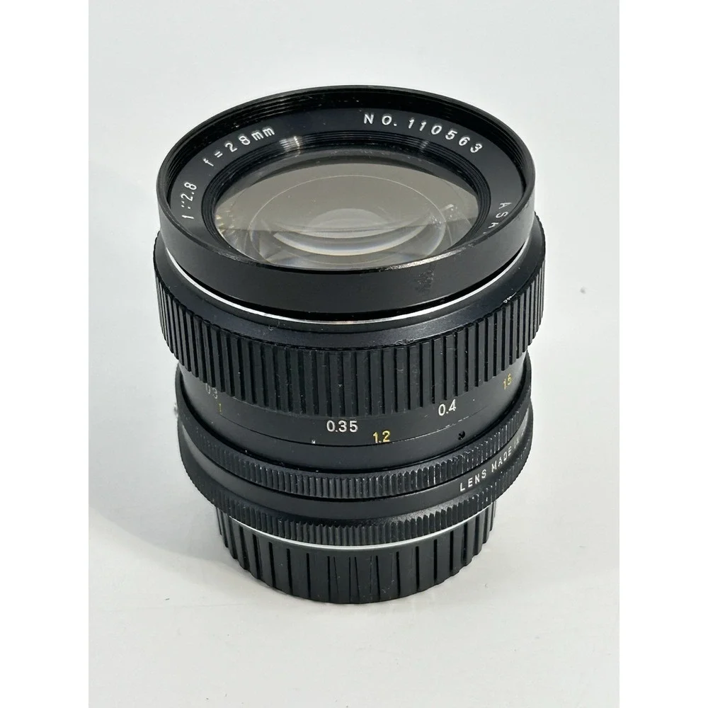 Vintage Asanuma Auto Wide Camera Lens F/2.8 28mm